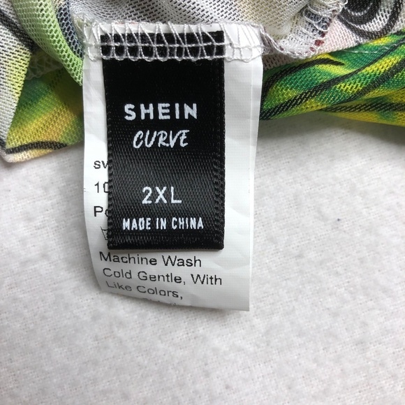 Shein Curve Shirt 2XL Rabbits Short Sleeve Tee - Picture 8 of 10